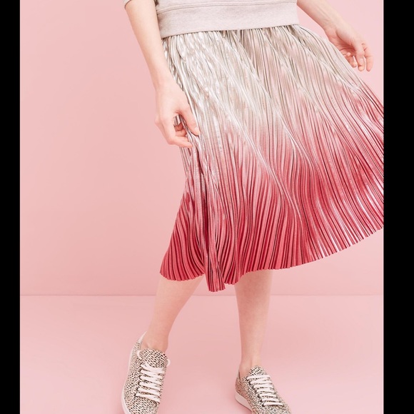 Anthropologie Dresses & Skirts - Anthro See Worn Kept Peggy Metallic Ombré Skirt 10